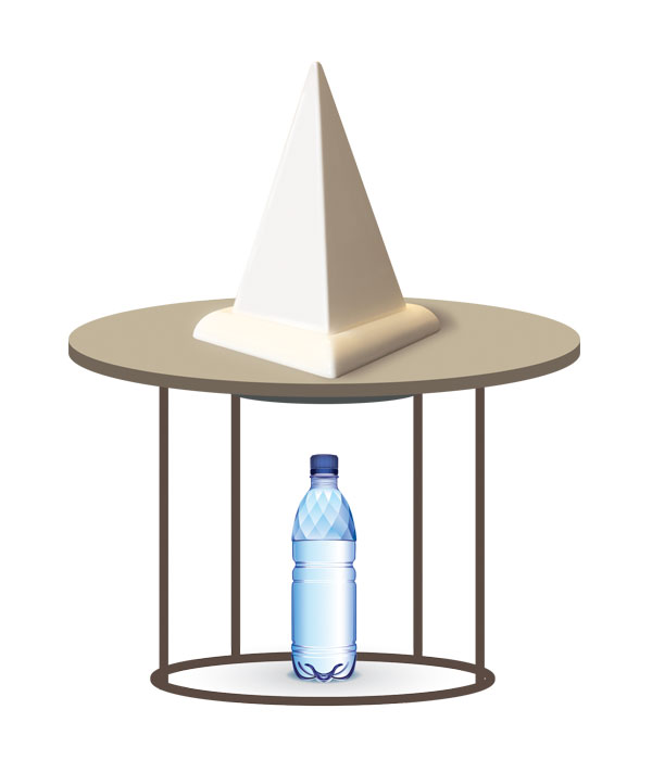 pyramidal water using Mini pyramid